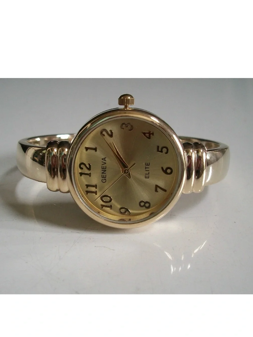 Geneva Gold-Tone Women's Bangle Watch